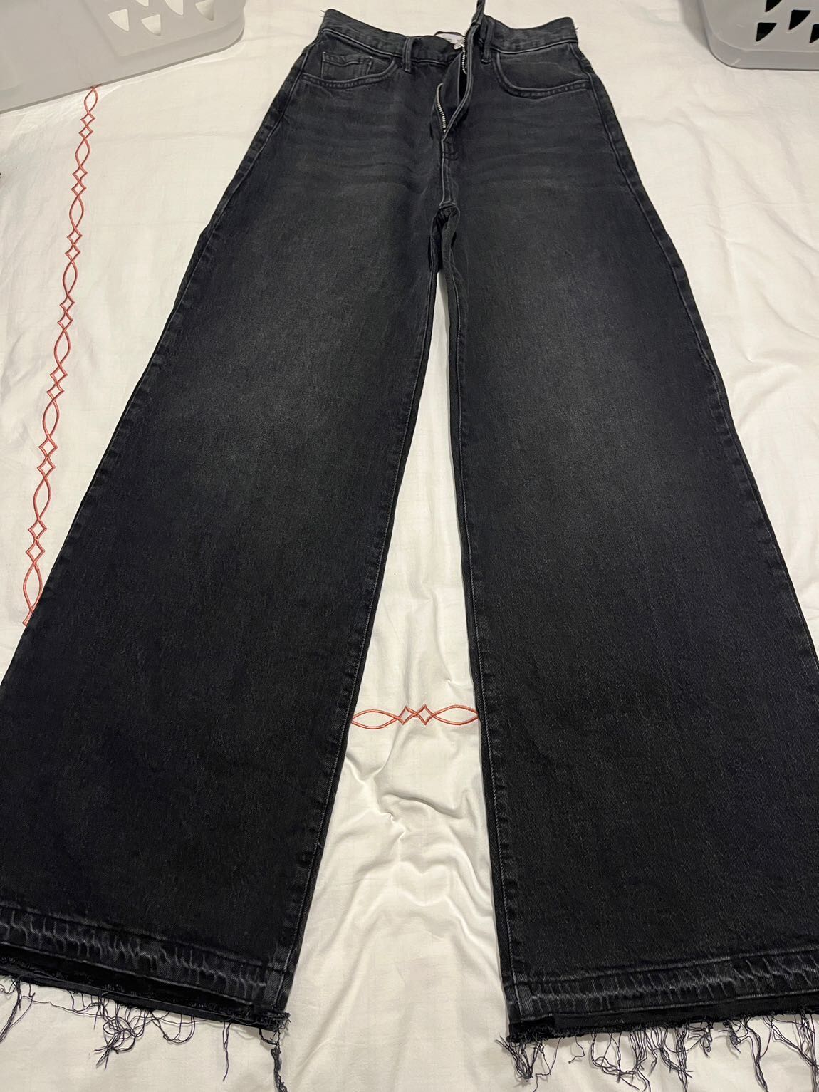 Mango Siyah Wideleg Kot Pantolon — görsel 2/8