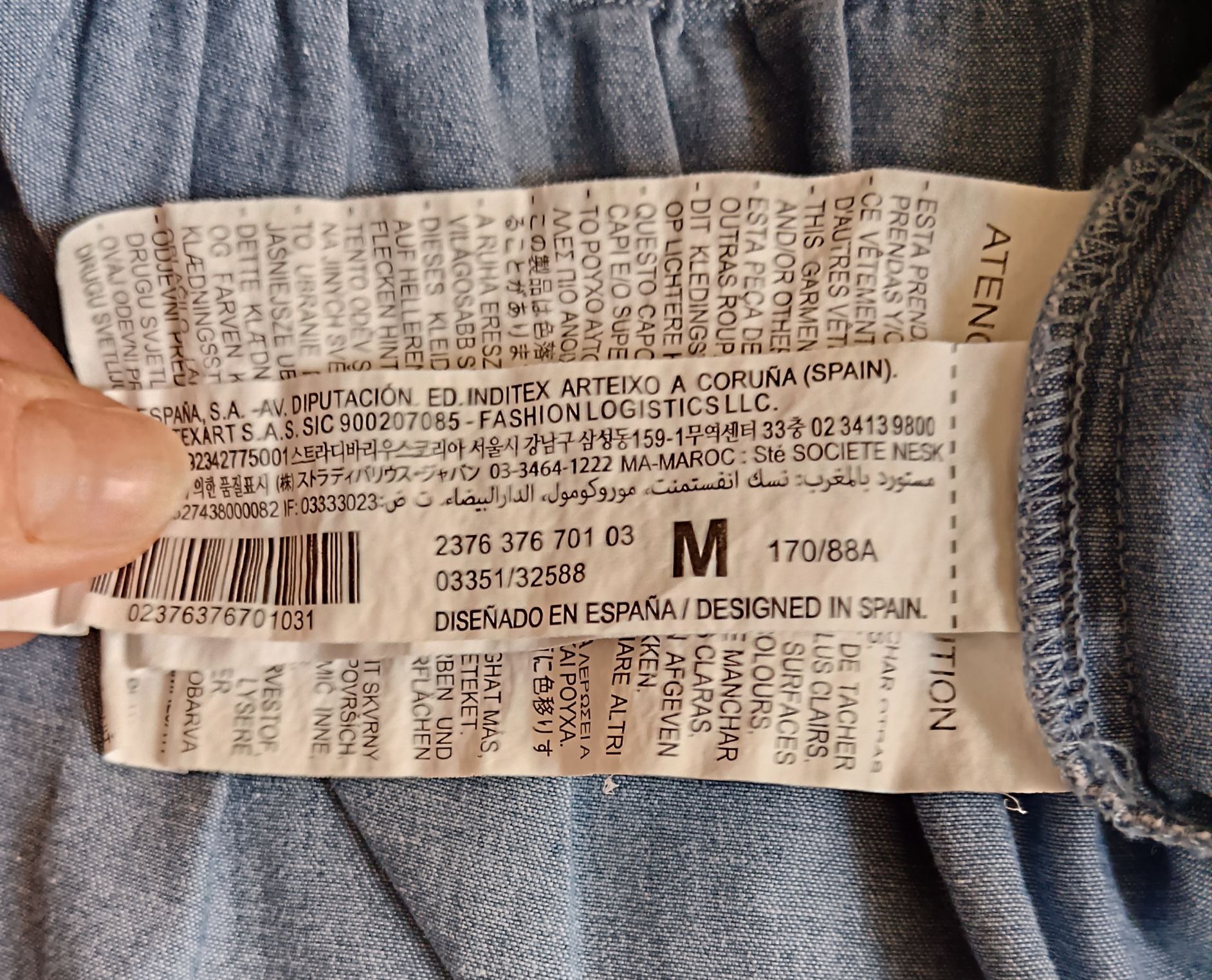 Stradivarius denim mini elbise — görsel 8/8