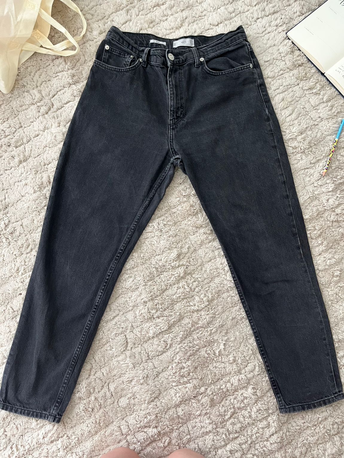 Siyah Mango Jeans Yüksek Bel — görsel 2/3