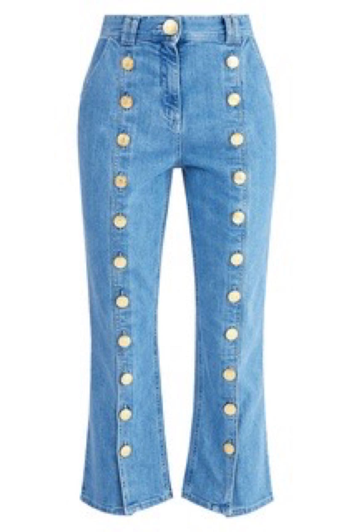 Balmain altin düğmeli jean pantolon — görsel 6/7