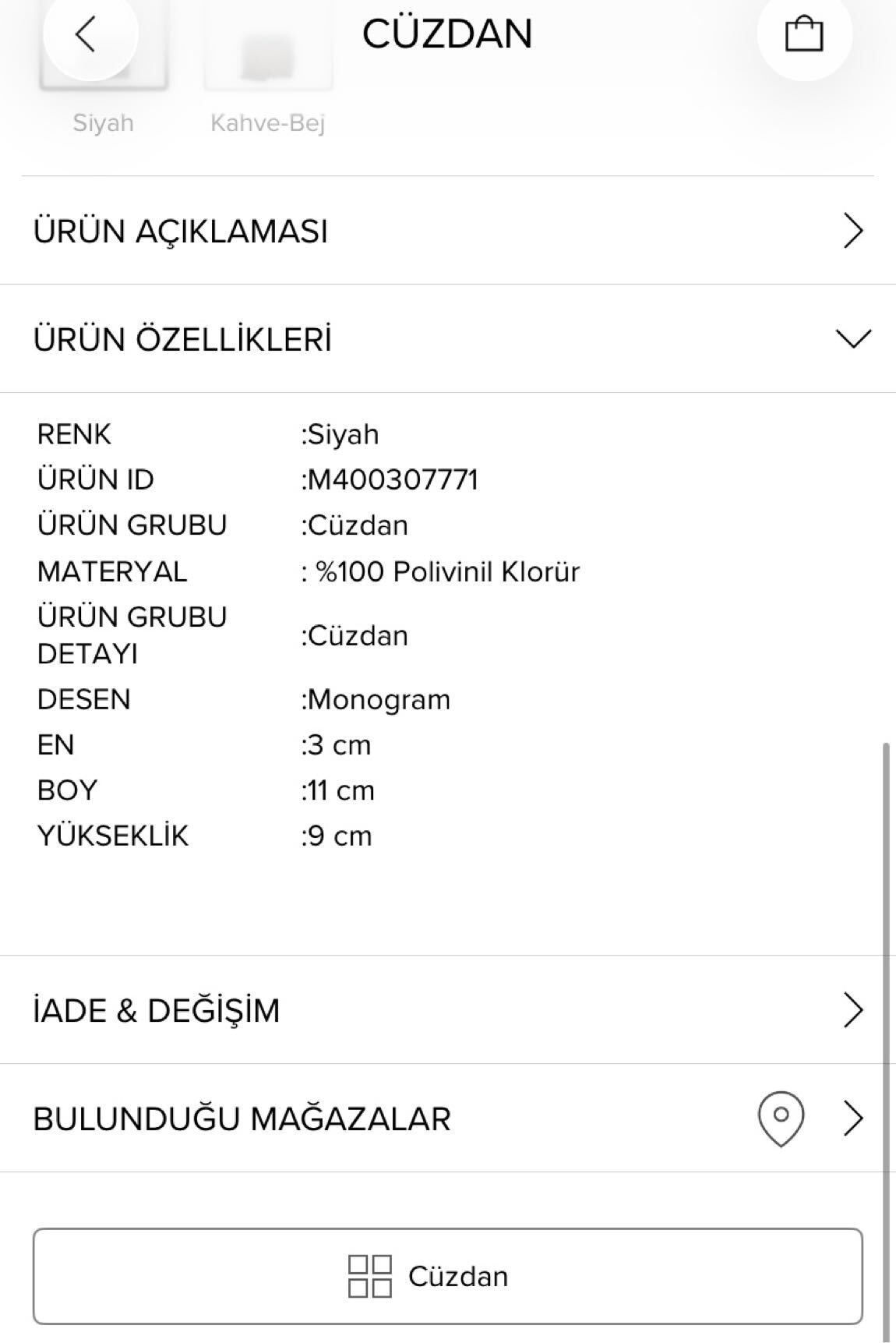 Vakko Siyah Cüzdan — görsel 8/8