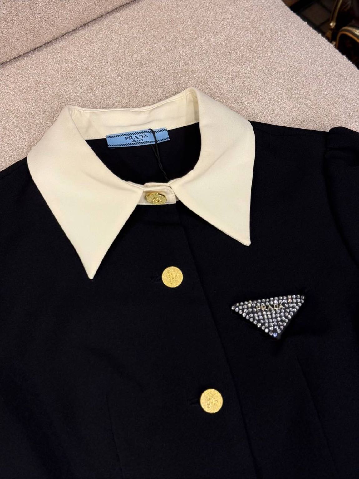 Prada Siyah Mini Elbise — görsel 6/6