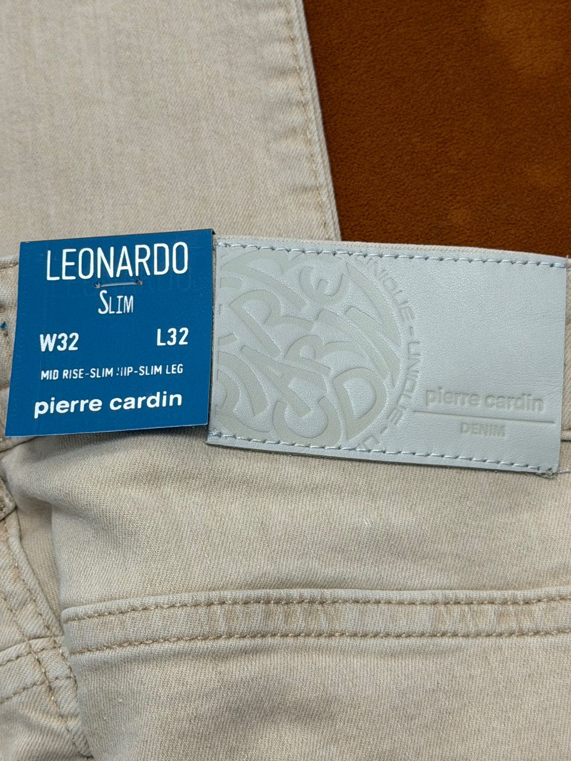 Pierre Cardin Bej Kot Pantolon — görsel 4/6