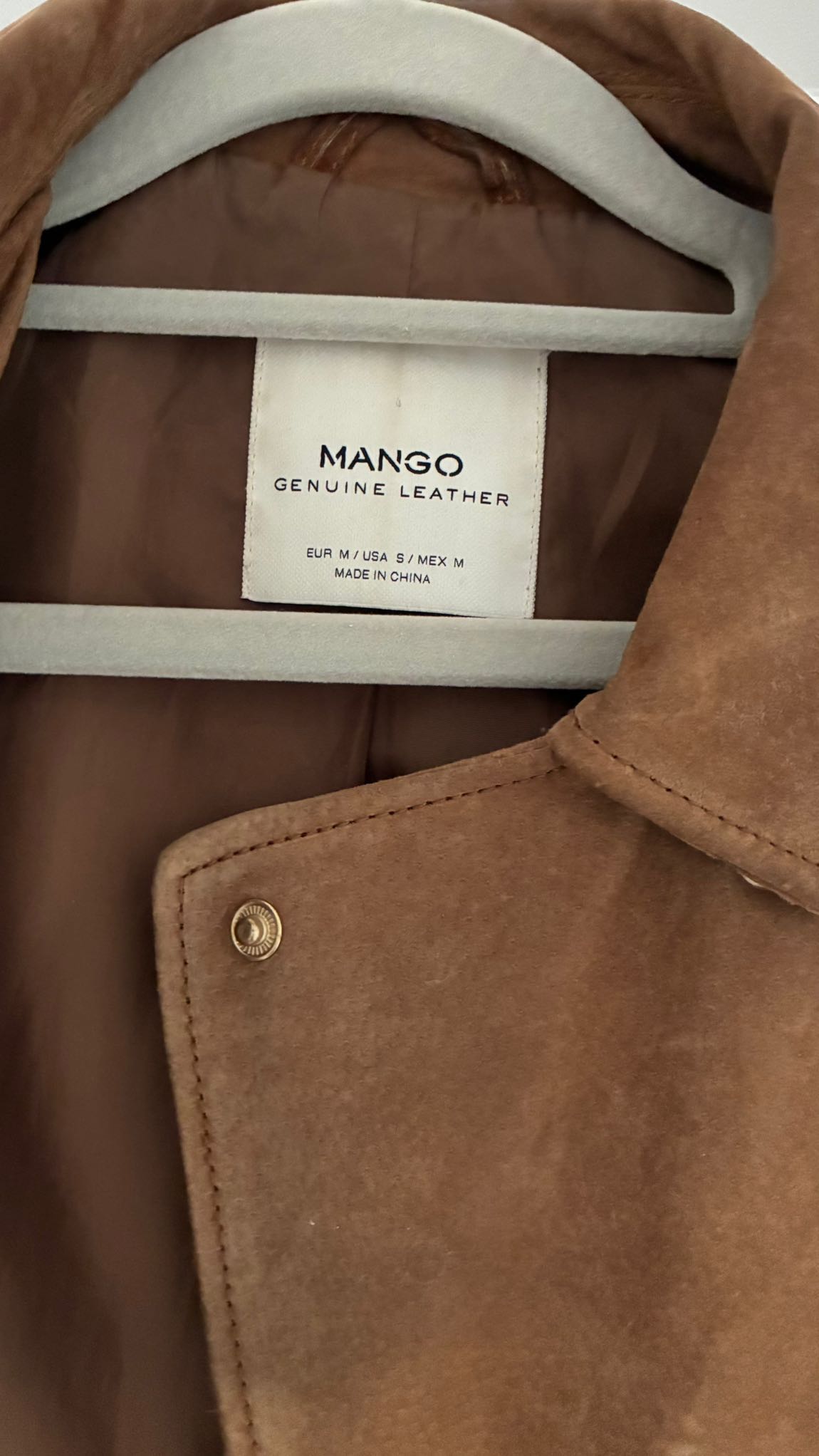 Mango Gerçek Süet Trençkot — görsel 3/5