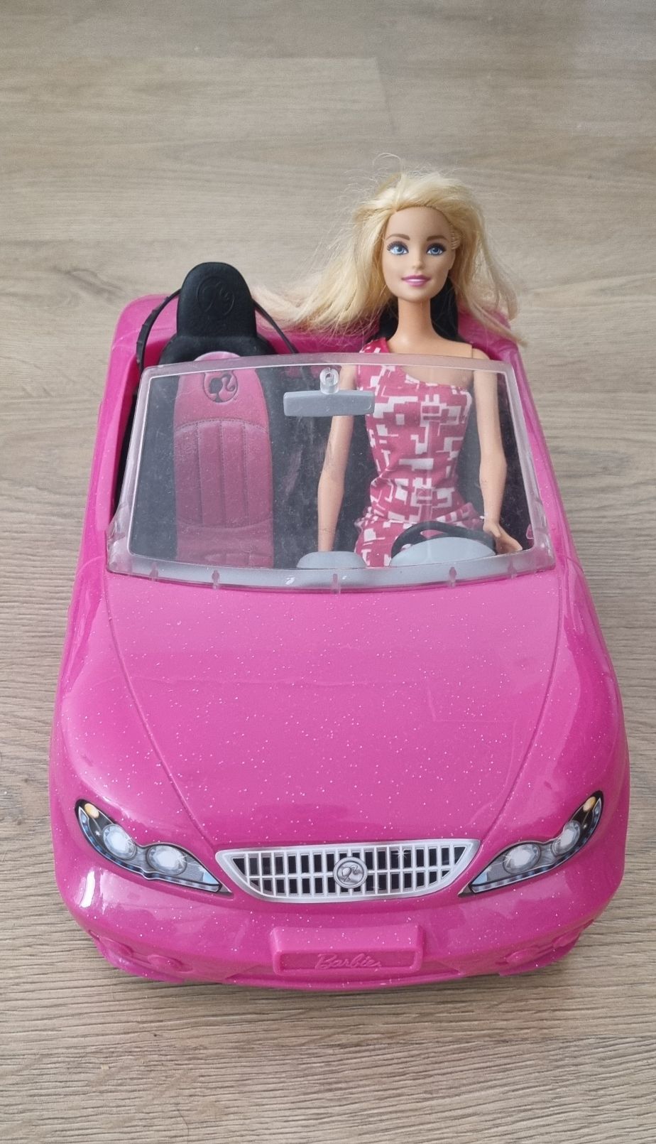 Barbie Pembe Cabrio Araba + Barbie Bebek — görsel 2/7