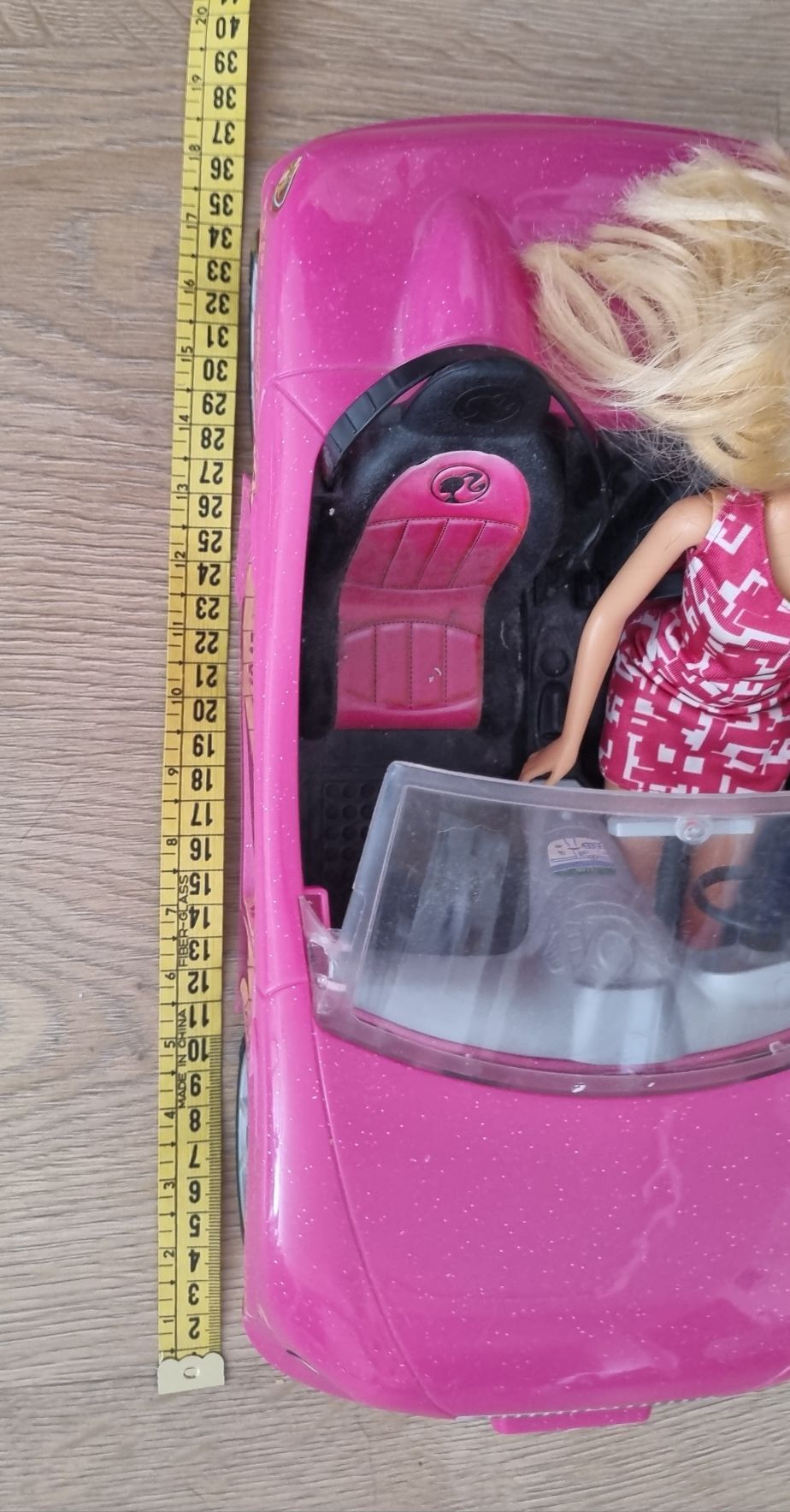 Barbie Pembe Cabrio Araba + Barbie Bebek — görsel 6/7