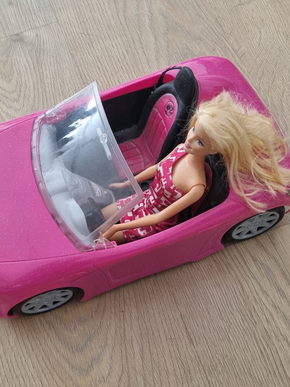 Barbie Pembe Cabrio Araba + Barbie Bebek — görsel 5/7