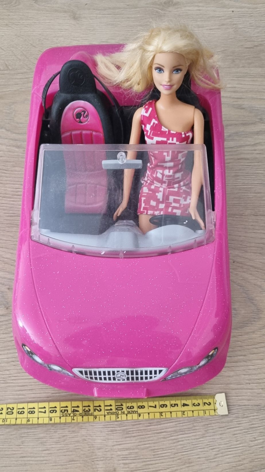 Barbie Pembe Cabrio Araba + Barbie Bebek — görsel 7/7