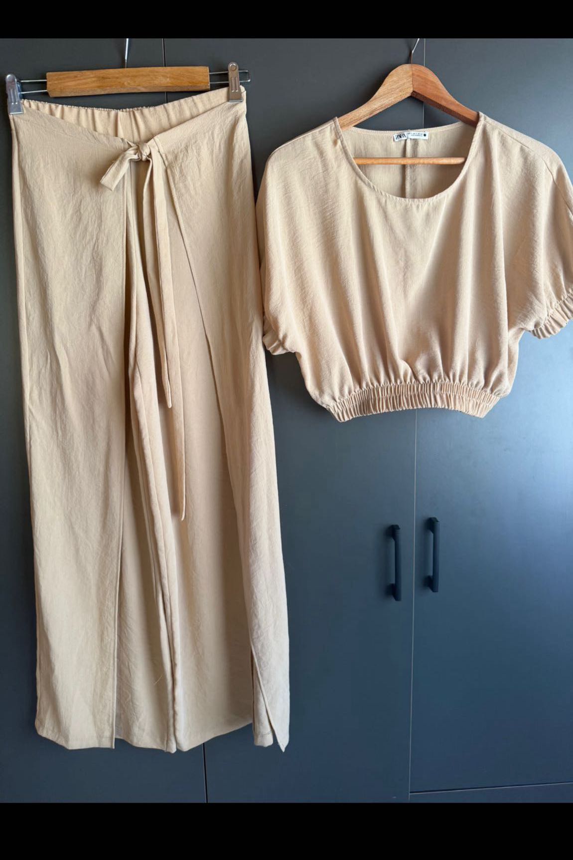 Zara rustik bohem takım pantolon bluz — görsel 7/8