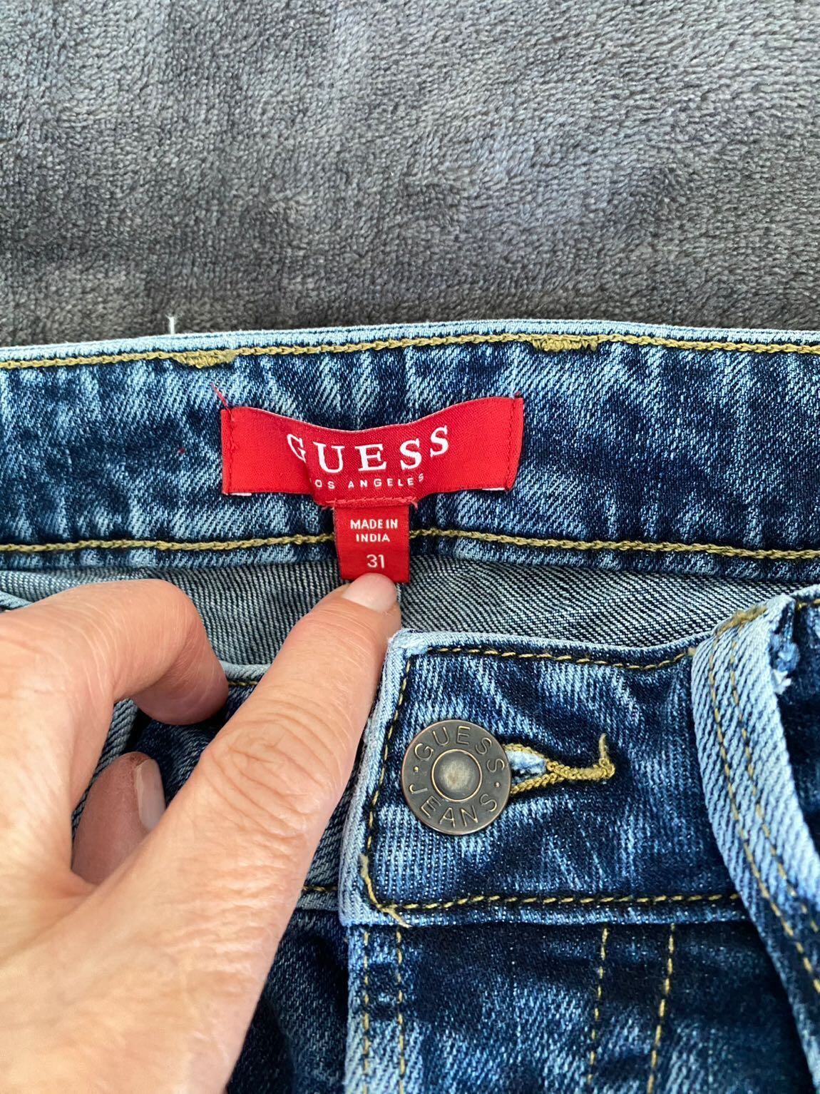 Guess Kot Pantolon Mavi sıfır — görsel 5/8