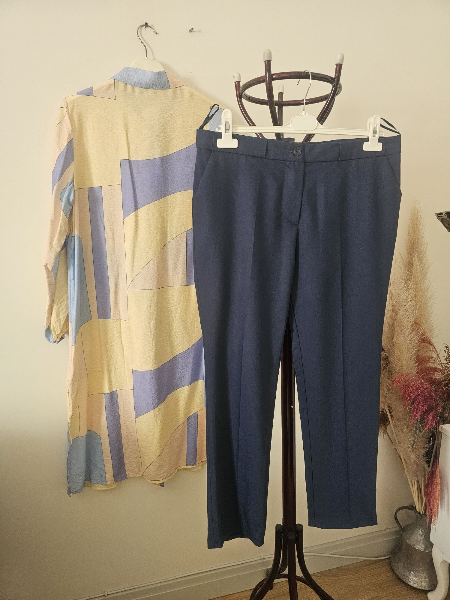 uzun tunik pantolon kombin — görsel 8/8