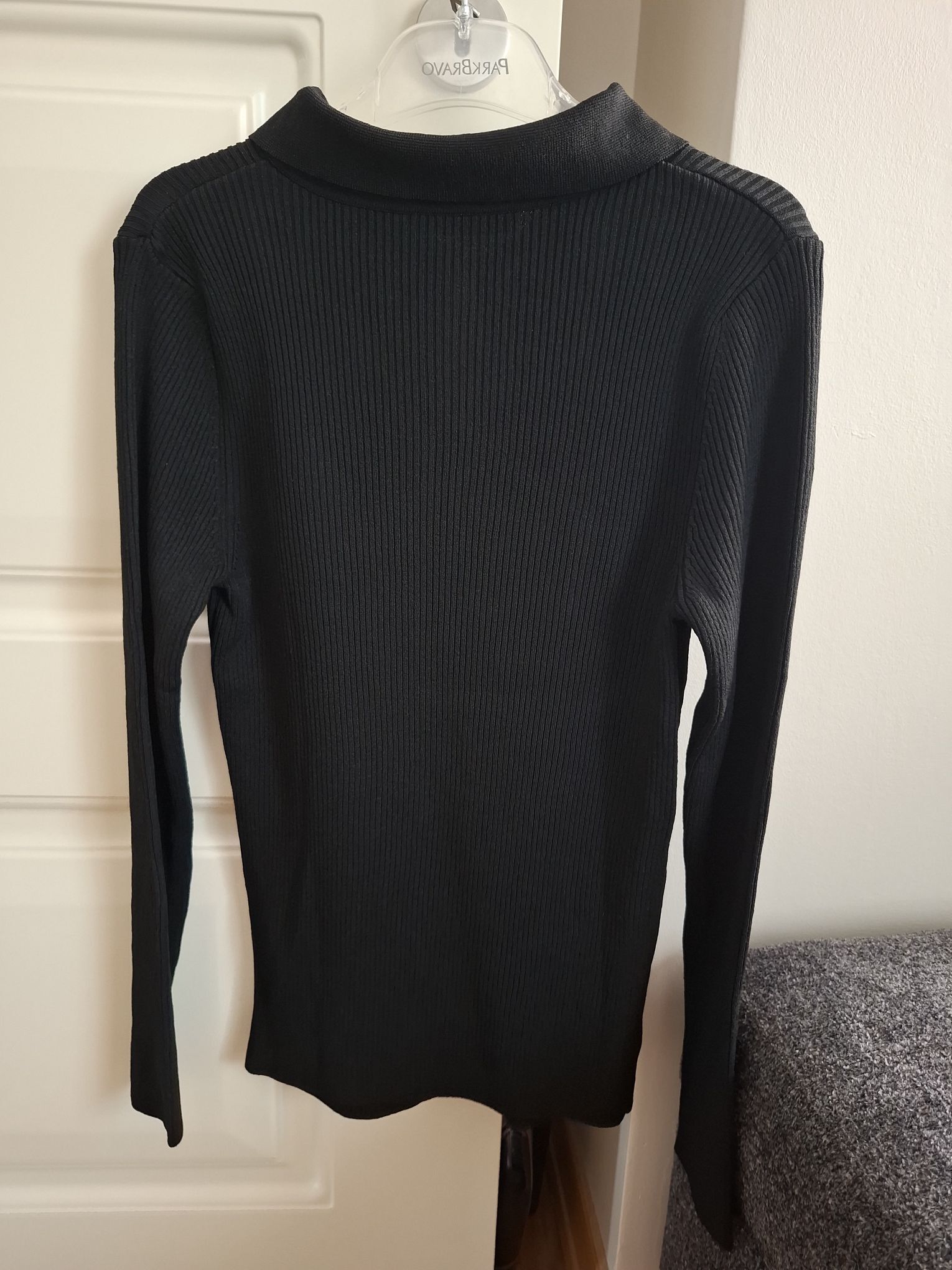LCW Siyah Polo Yaka Triko Kazak — görsel 3/7