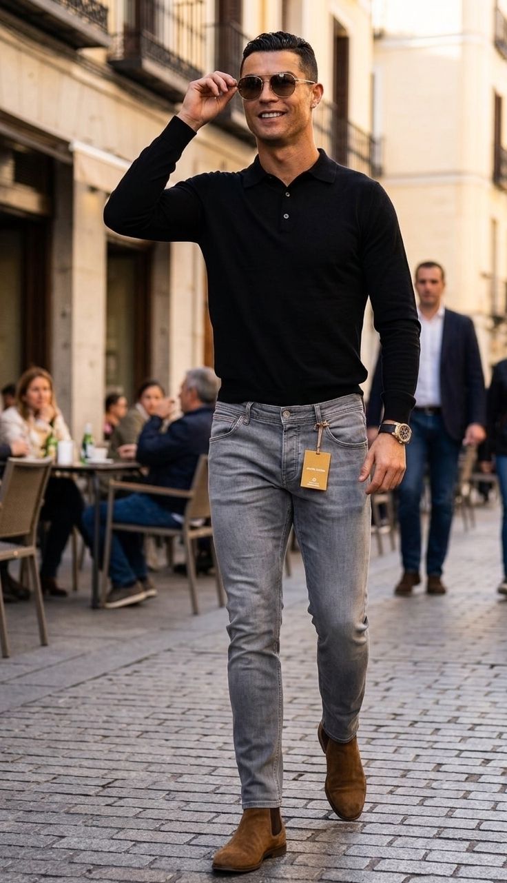 Scotch Soda Gri Kot Pantolon — görsel 3/7