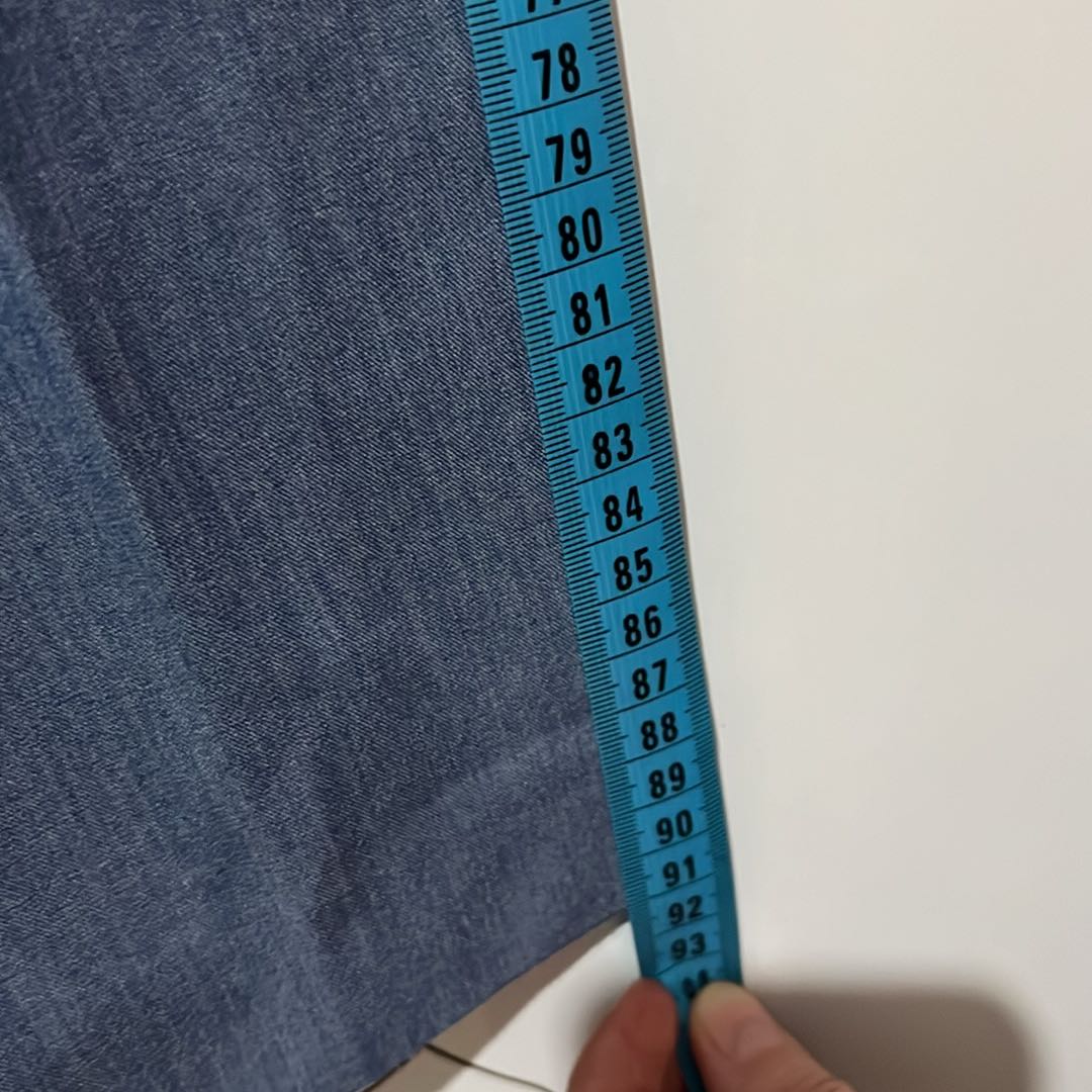 Mavi Düz Kesim Pantolon — görsel 3/3