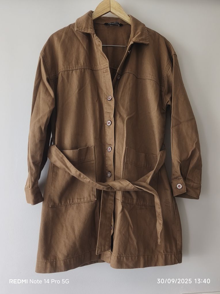 Lcw taba trençkot ceket oversize S — görsel 3/7