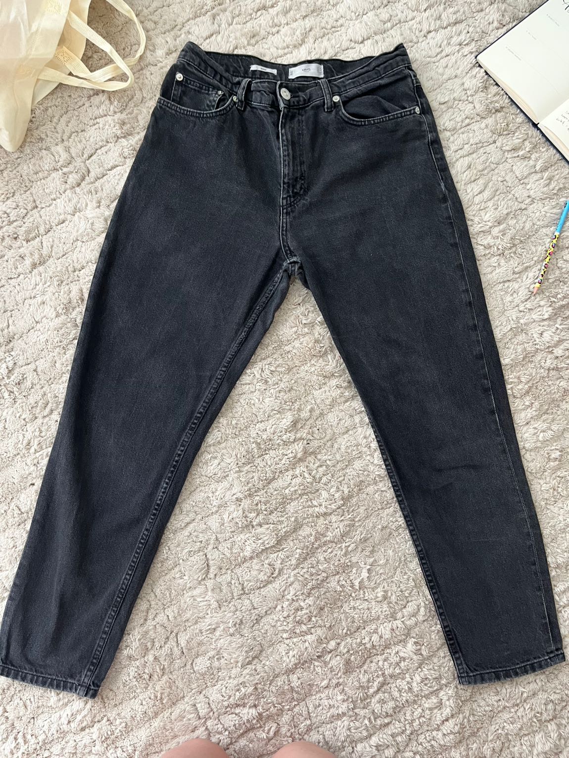 Siyah Mango Jeans Yüksek Bel — görsel 3/3