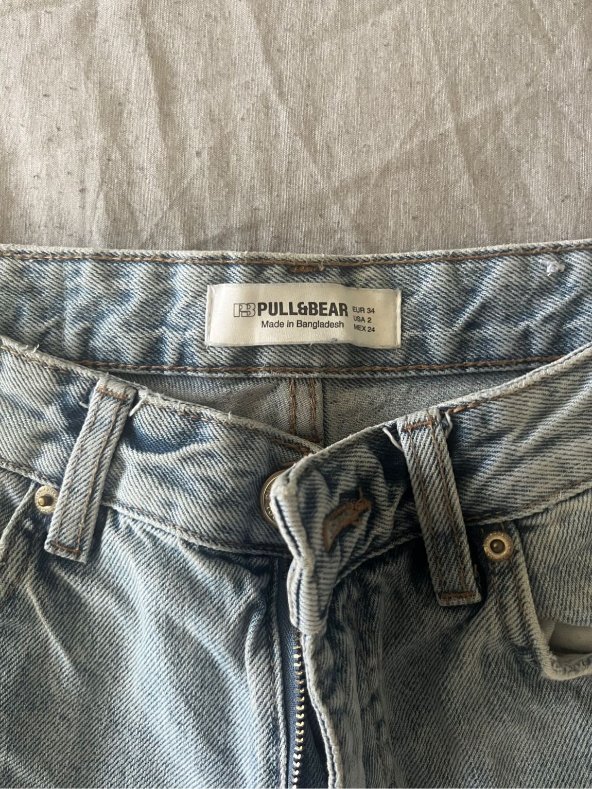 pull&bear straight fit orta bel jean — görsel 2/4