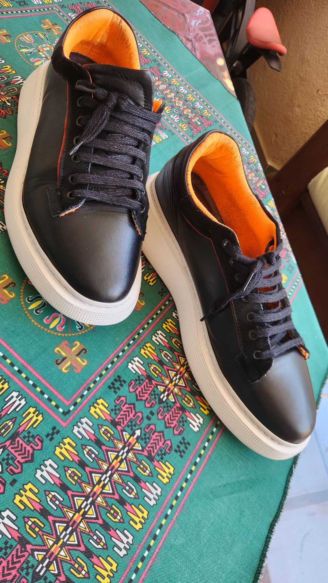 Siyah Deri Sneaker — görsel 5/6
