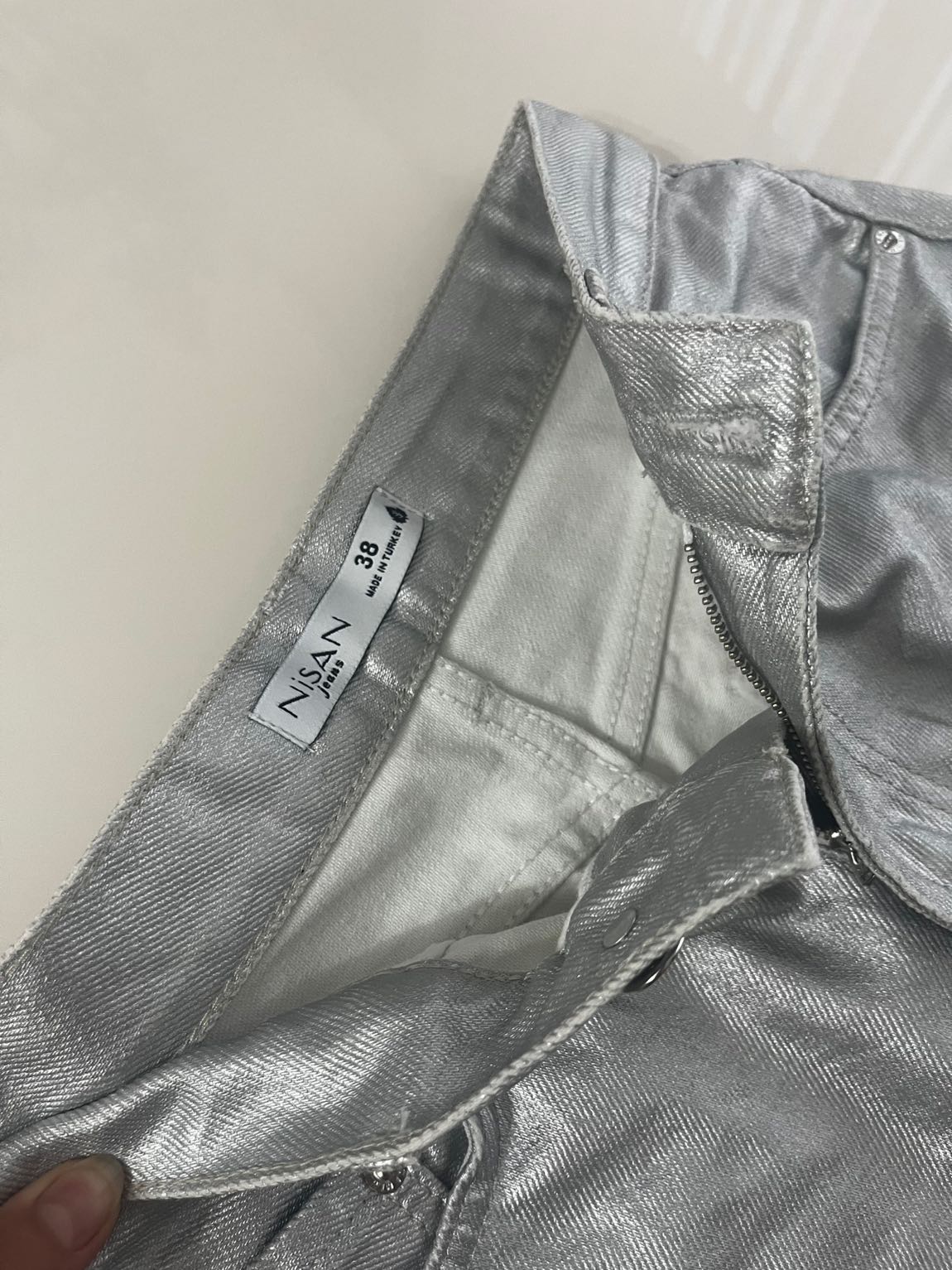 Gümüş Jeans Pantolon #dolapdetoksu — görsel 3/4