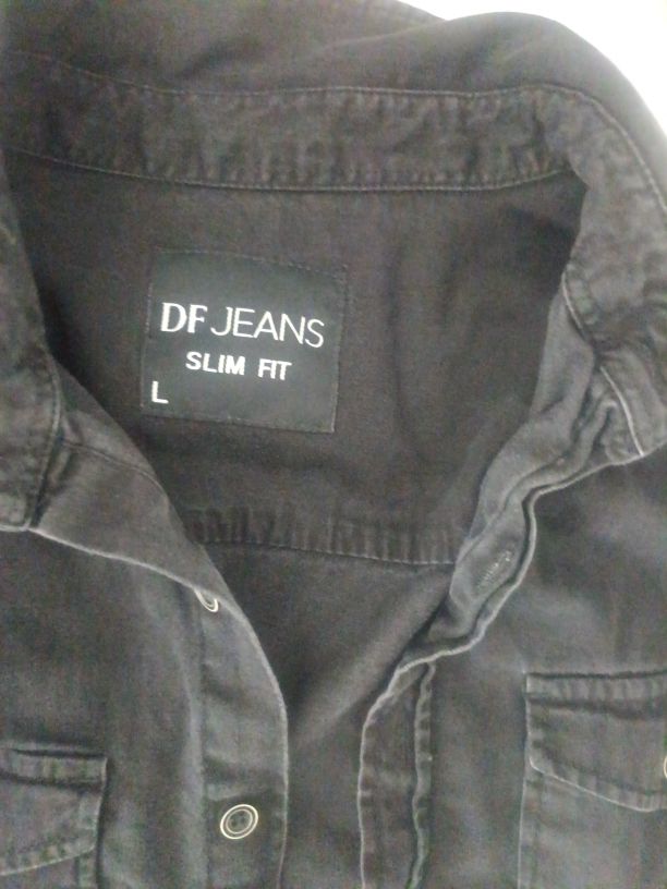 DF JEANS Siyah Gömlek Slim Fit — görsel 3/3
