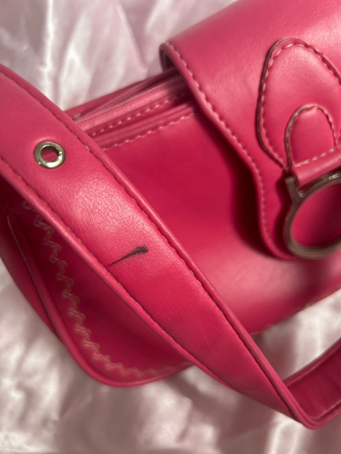 Vintage Pembe Omuz Çantası — görsel 4/7