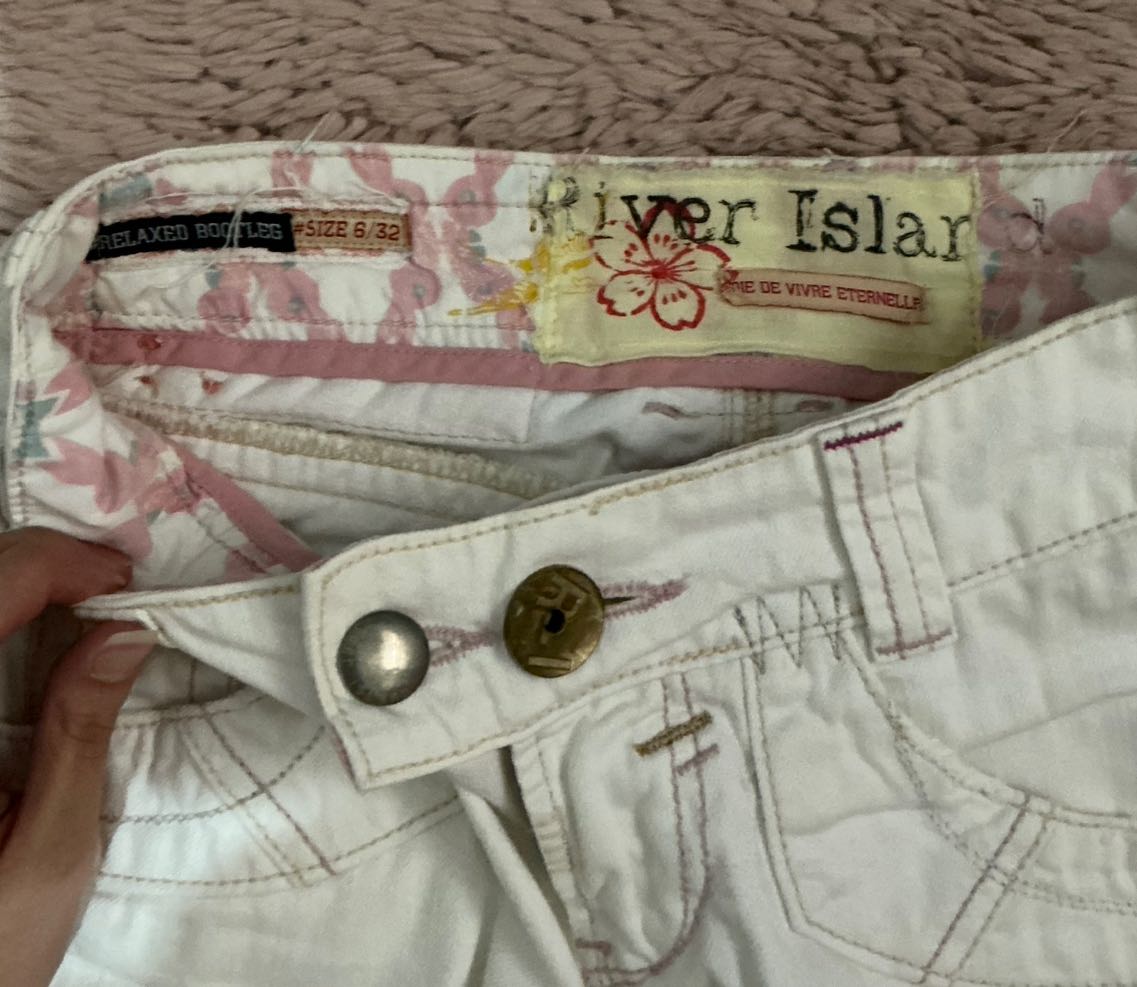 River Island Beyaz bootcut Jean — görsel 8/8