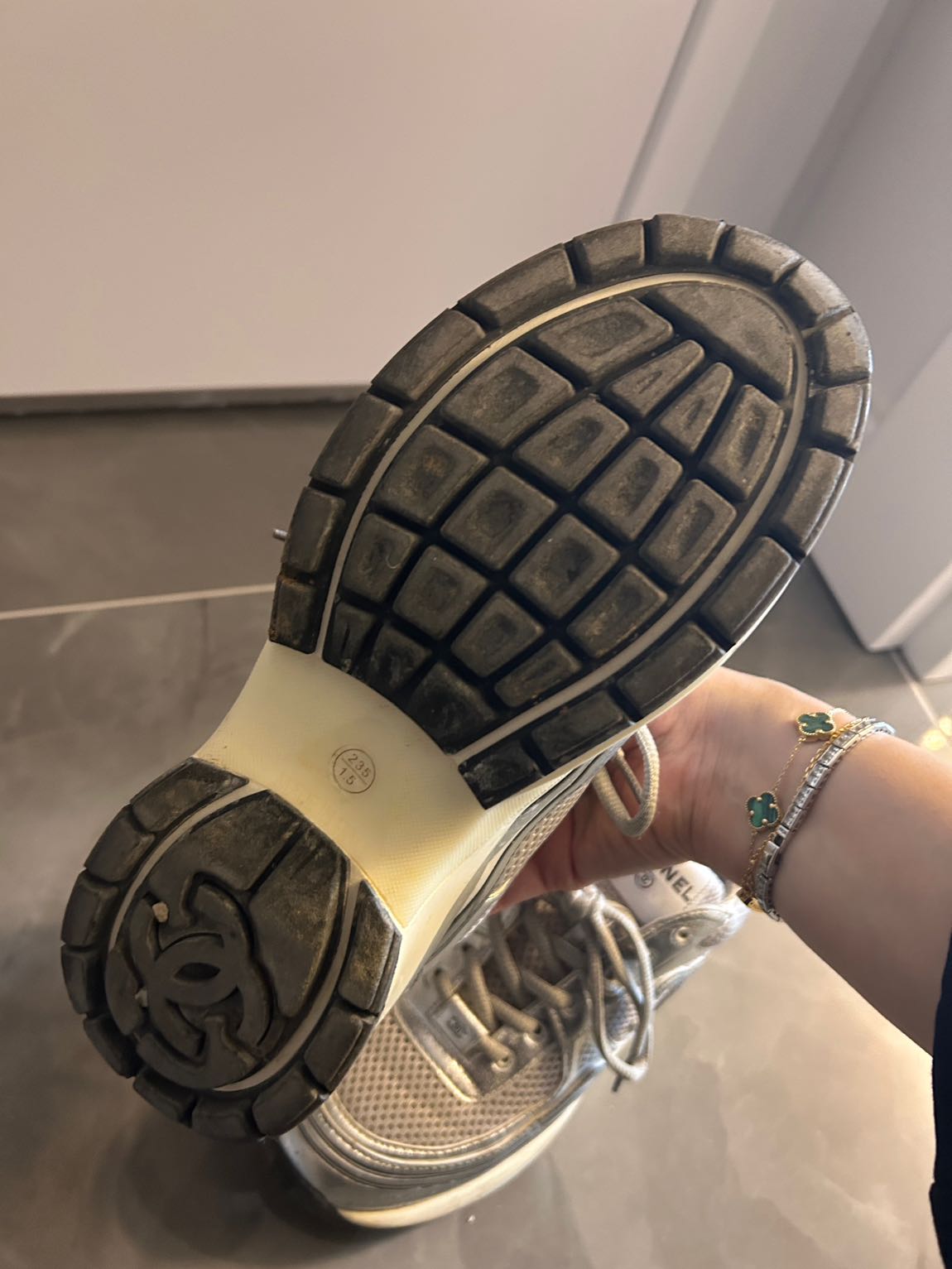Chanel Gümüş Sneaker — görsel 4/8