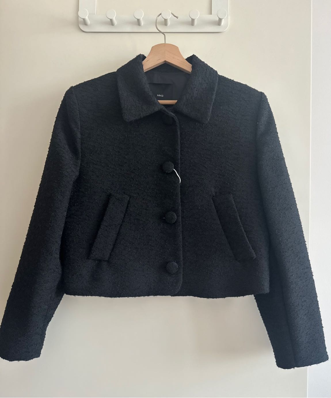 Mango crop tweed ceket — görsel 5/8