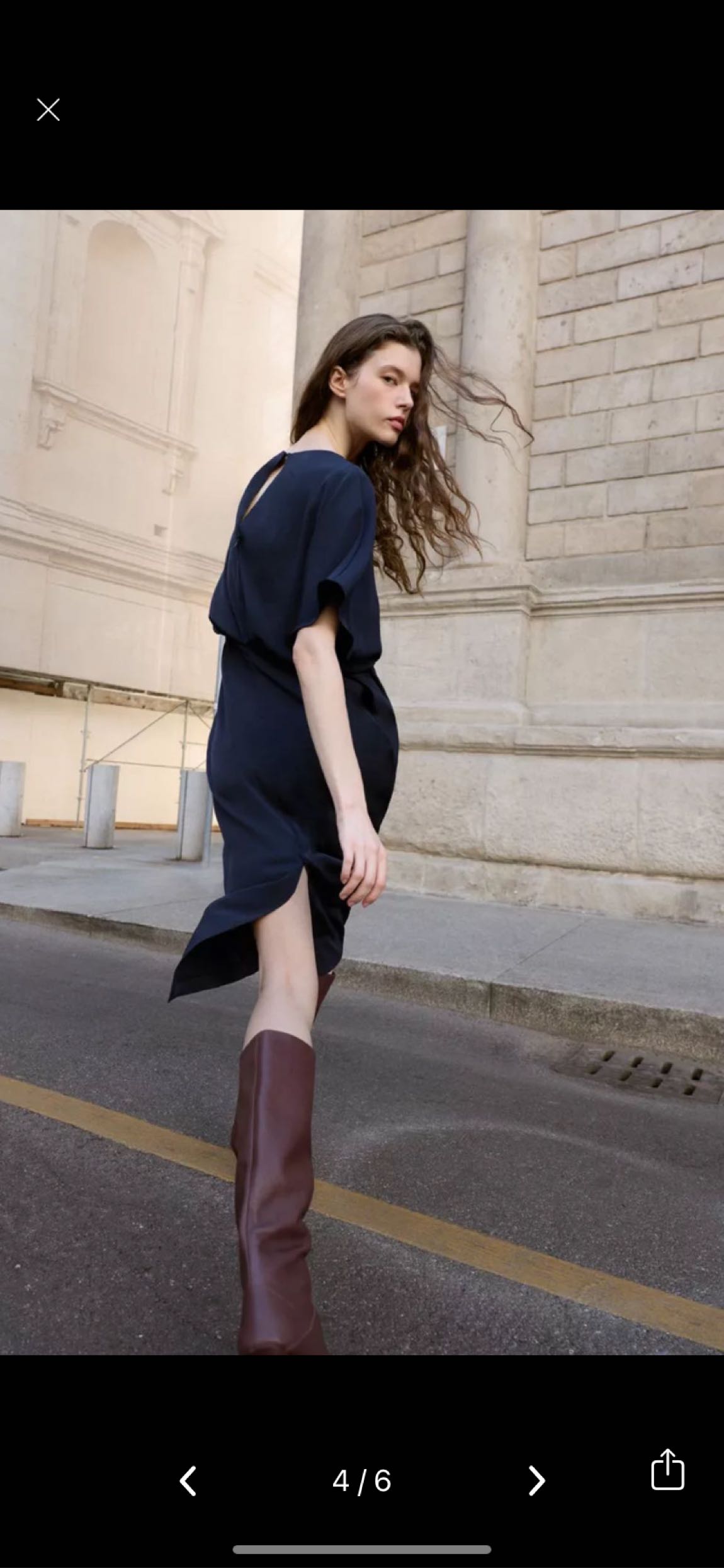 Zara midi elbise — görsel 4/8