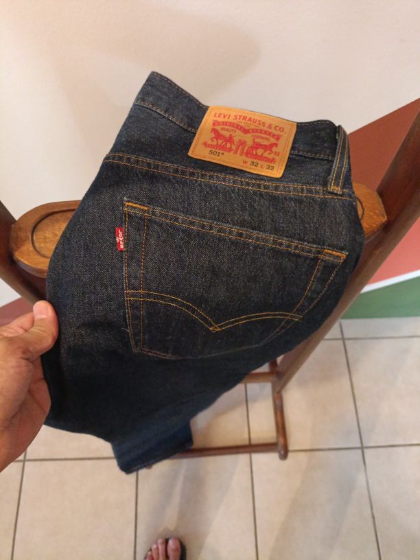 Levi's 501 Lacivert Erkek Kot Pantolon — görsel 5/8