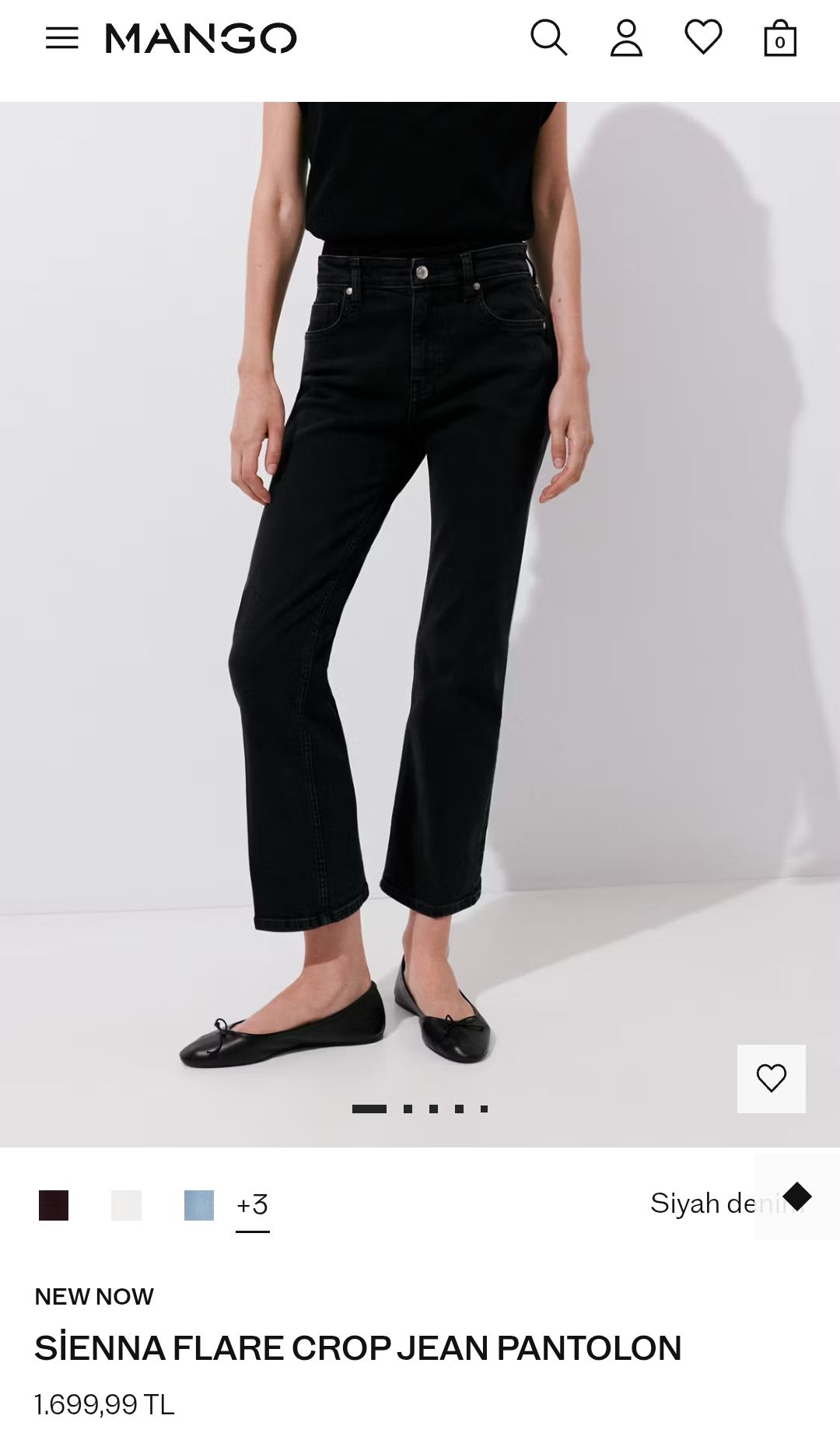 Mango Sienna Flared Crop — görsel 4/6