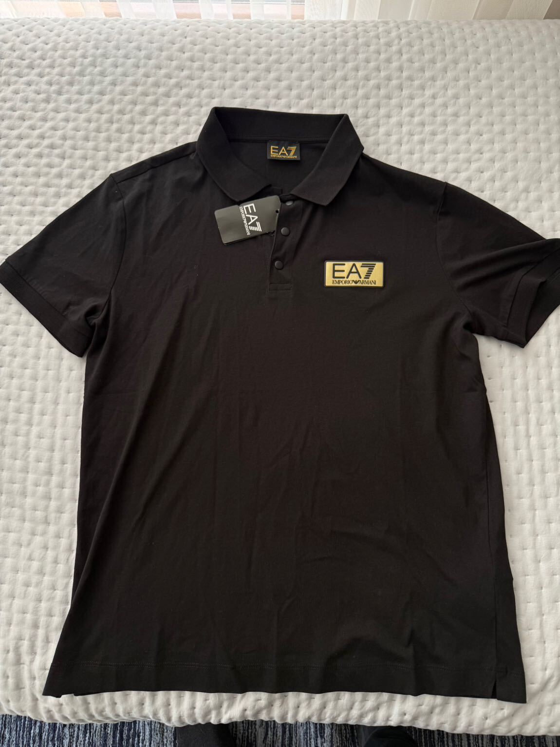 EA7 Emporio Armani Siyah Polo Tişört — görsel 2/4