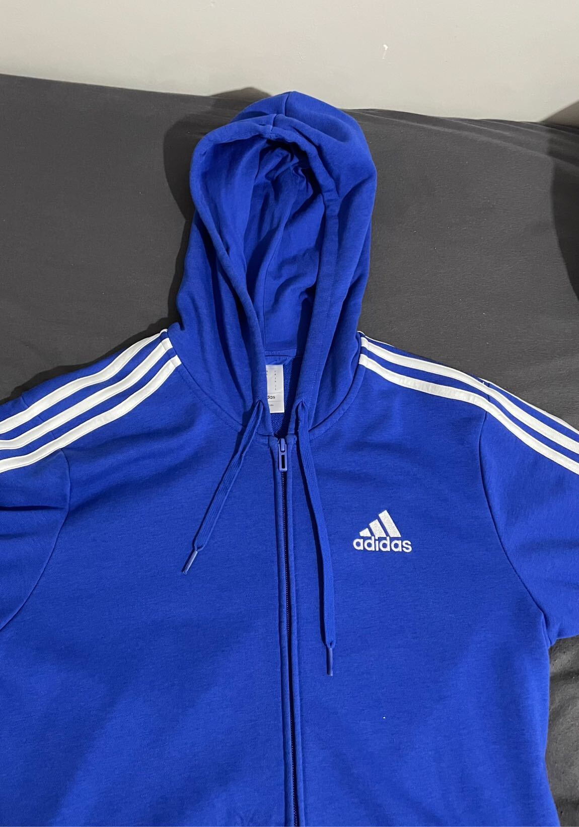 Adidas Mavi Kapüşonlu Sweatshirt — görsel 3/5