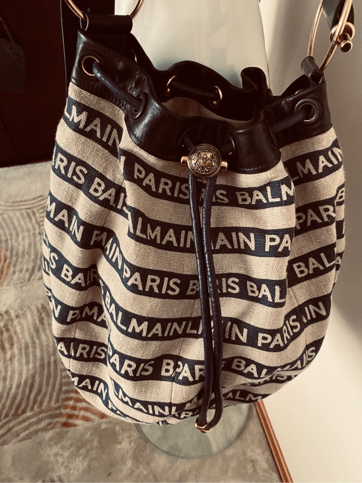 Balmain, marine bucket çanta — görsel 5/8