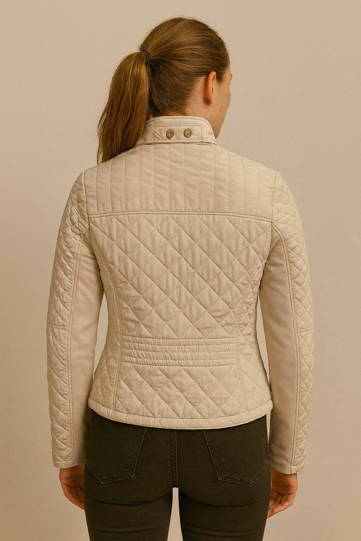 Zara bej düğmeli mont — görsel 2/8