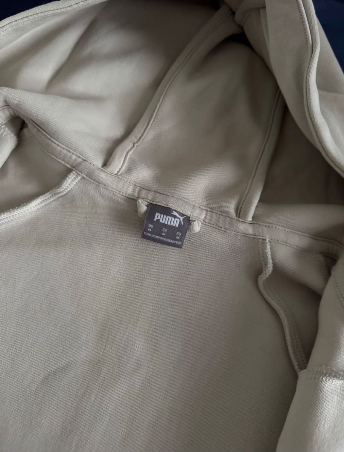 Puma Bej Fermuarlı Sweatshirt — görsel 3/4