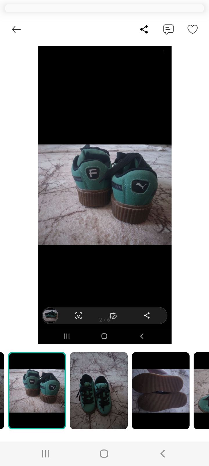 Puma Yeşil Sneaker — görsel 2/6