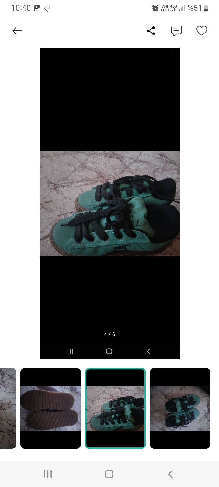 Puma Yeşil Sneaker — görsel 5/6
