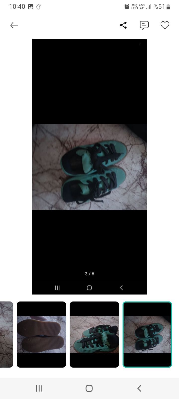 Puma Yeşil Sneaker — görsel 6/6