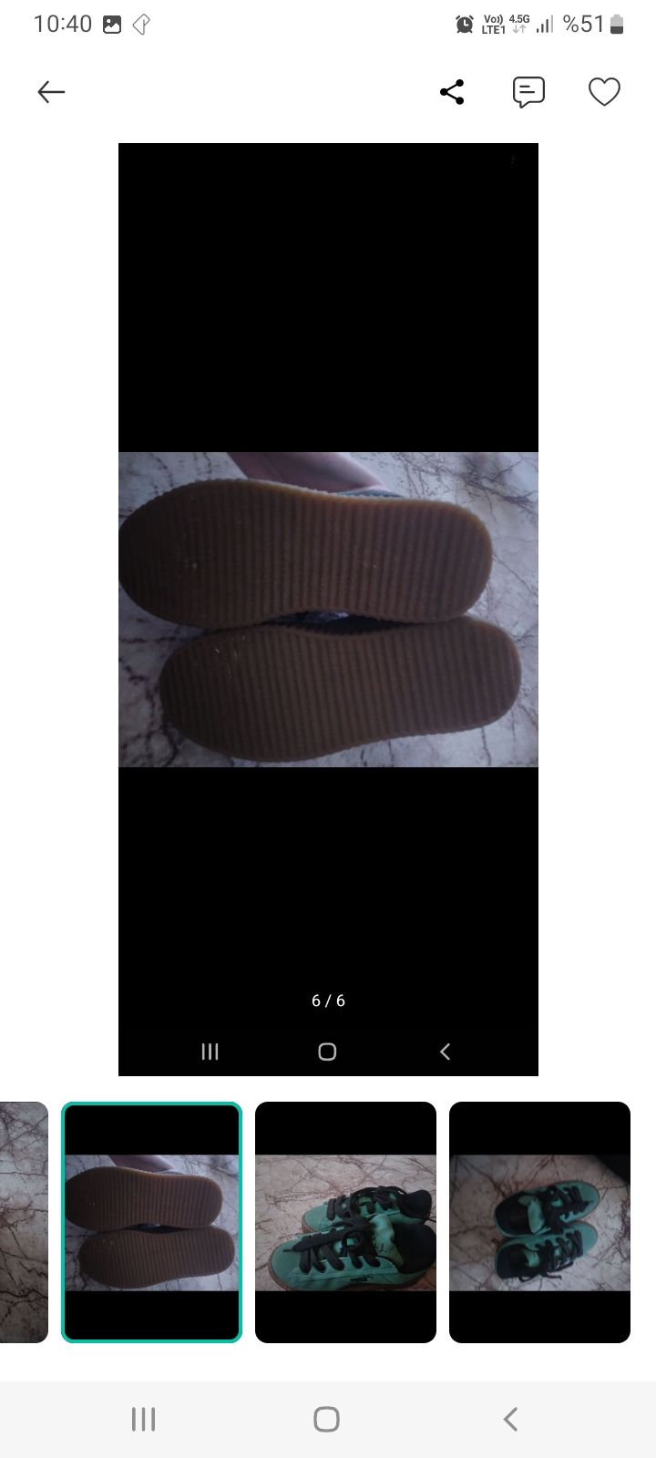 Puma Yeşil Sneaker — görsel 4/6