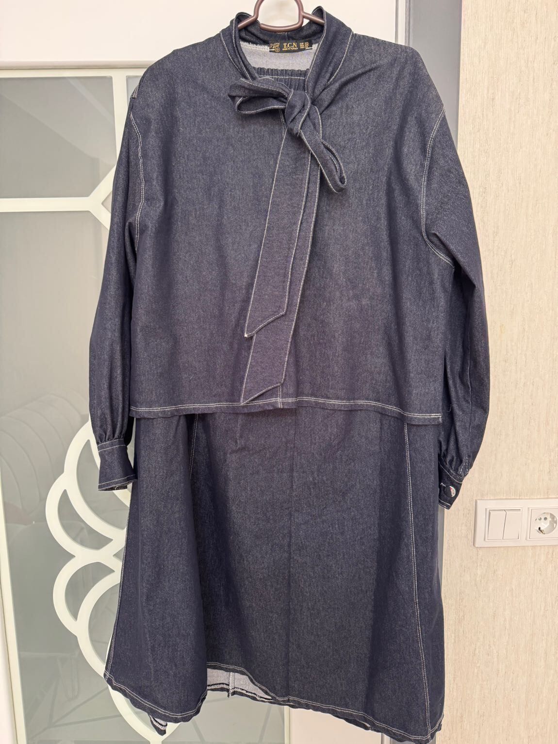 Kot Denim kadın ikili takım etek gömlek — görsel 2/8