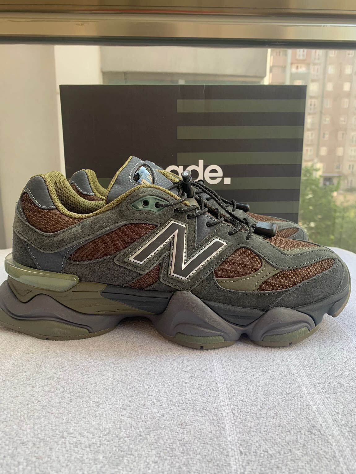 New Balance 9060 Blacktop Dark Moss — görsel 5/6