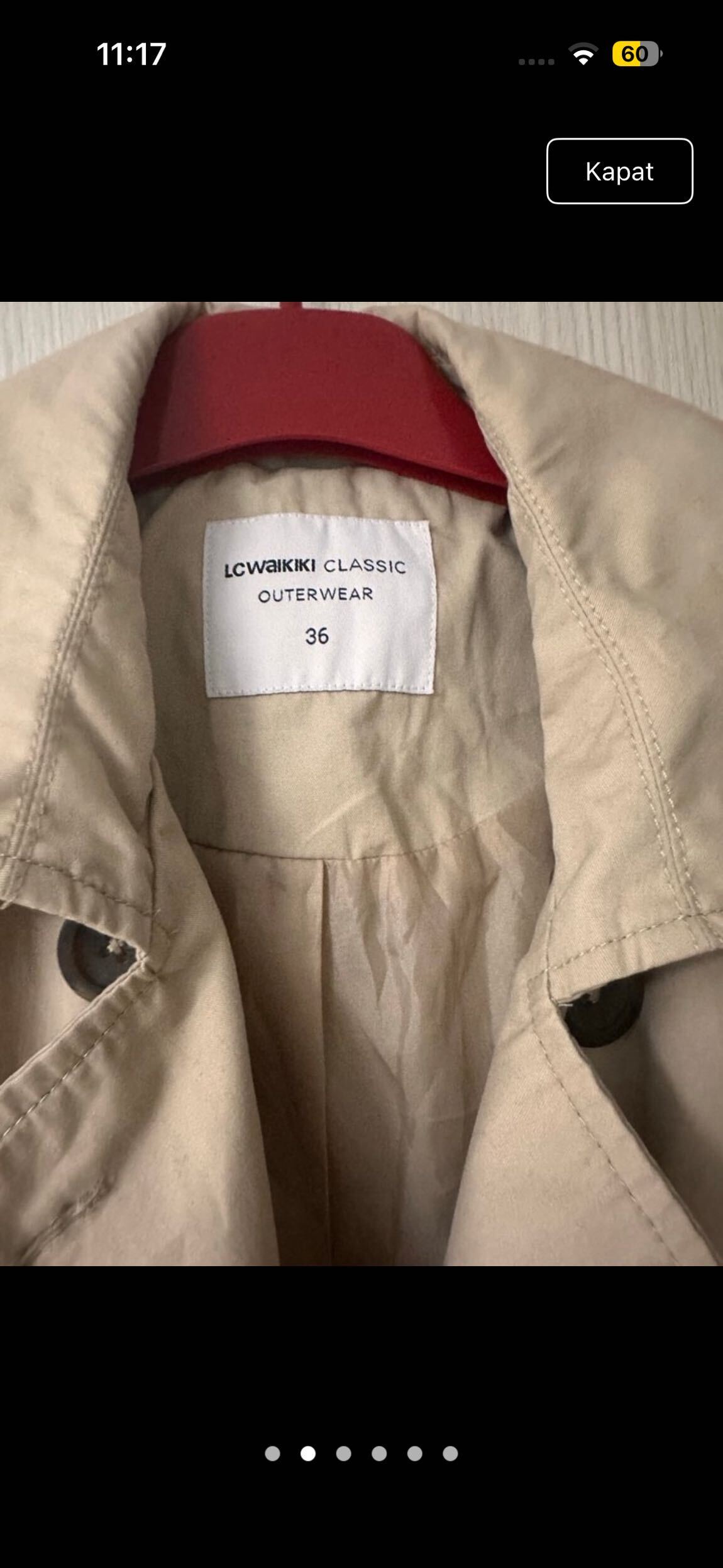 Lcw marka trençkot — görsel 2/5