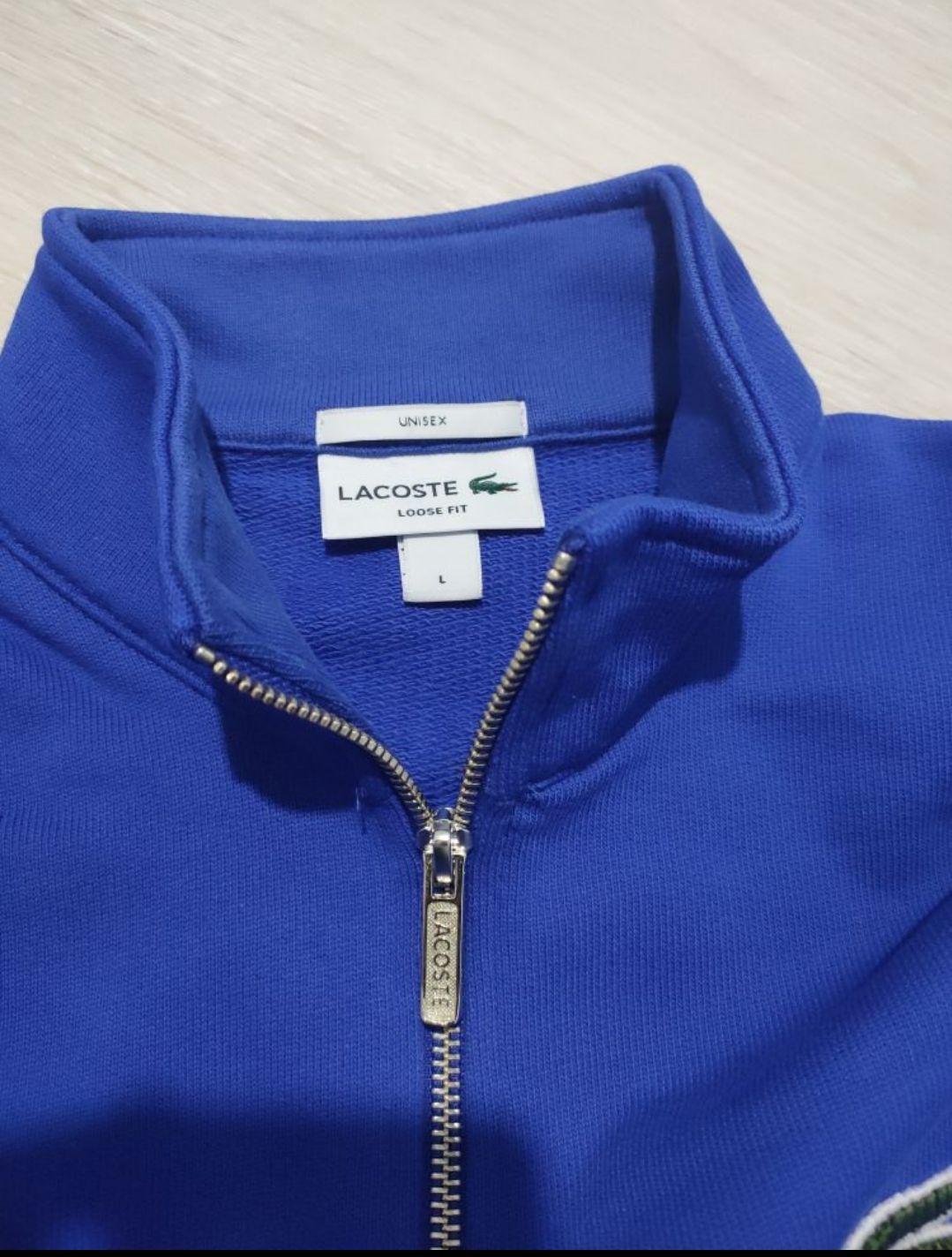 Lacoste fermuarlı defolu sweatshirt — görsel 3/8