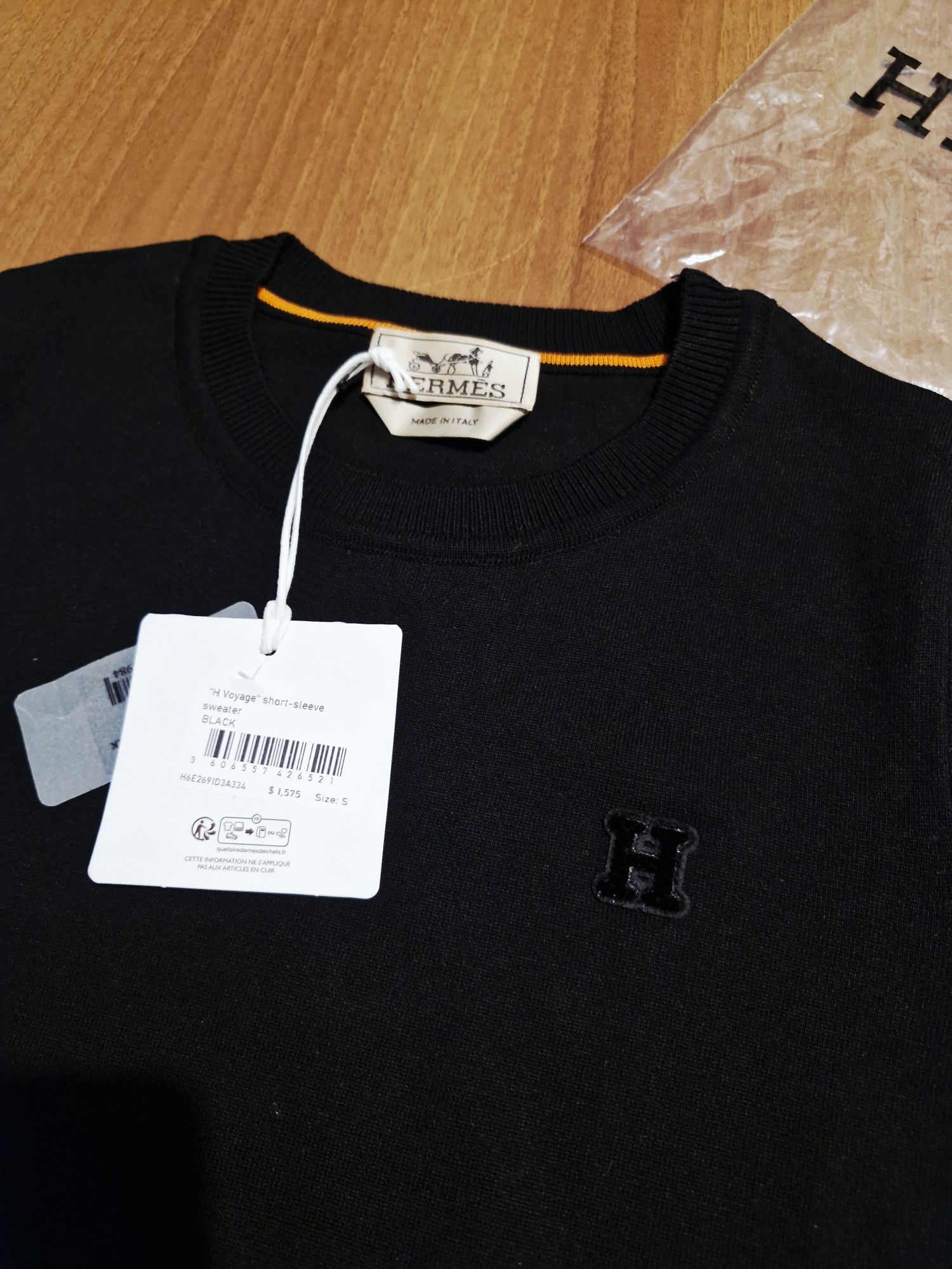 Hermes Siyah Tshirt 🎊🌸🎊 — görsel 3/5