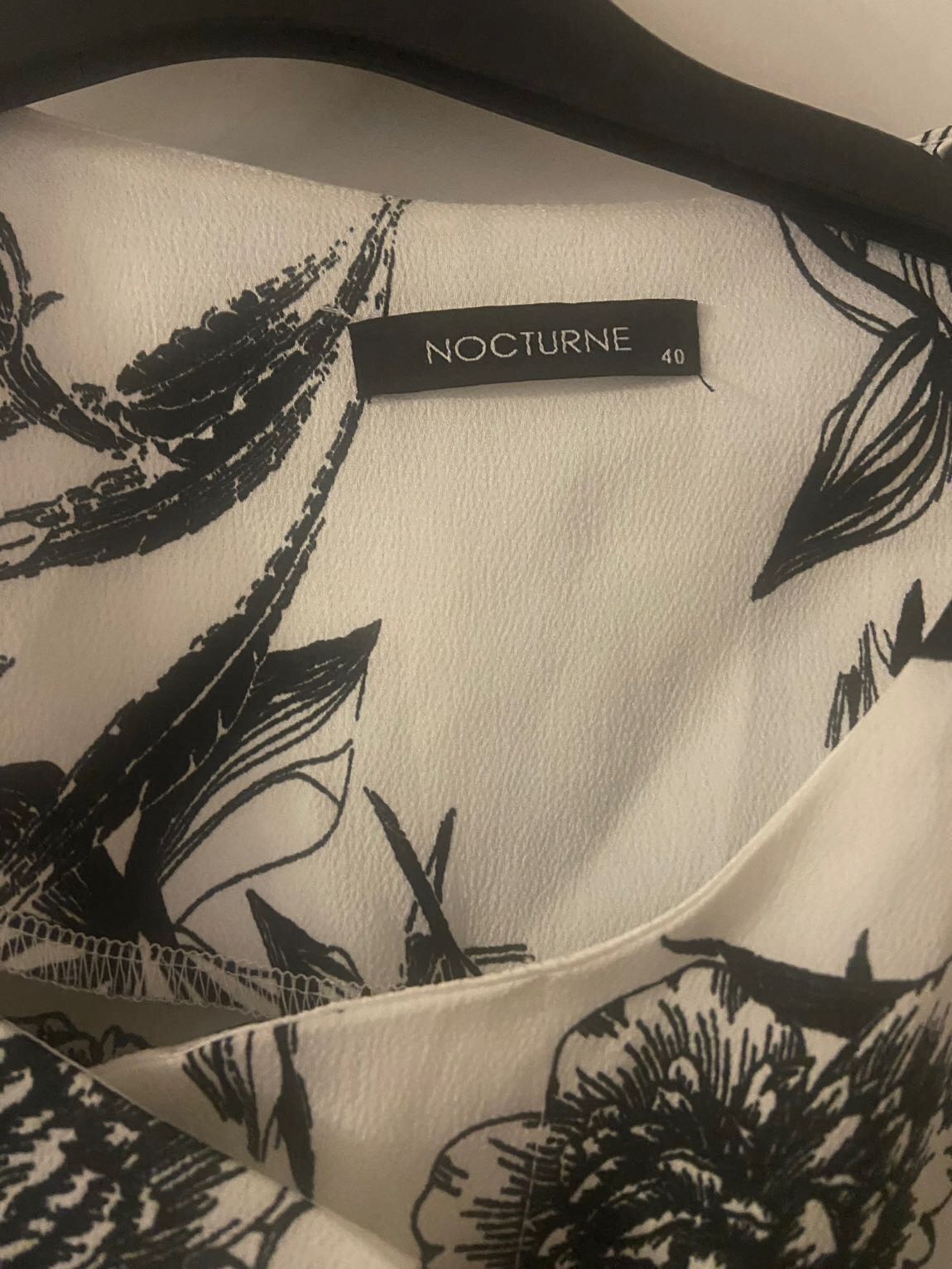 Nocturne siyah Beyaz Uzun Elbise — görsel 4/7