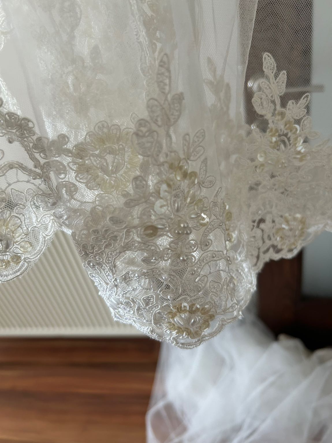 Pronovias Tül İşlemeli Gelin Duvağı — görsel 2/5