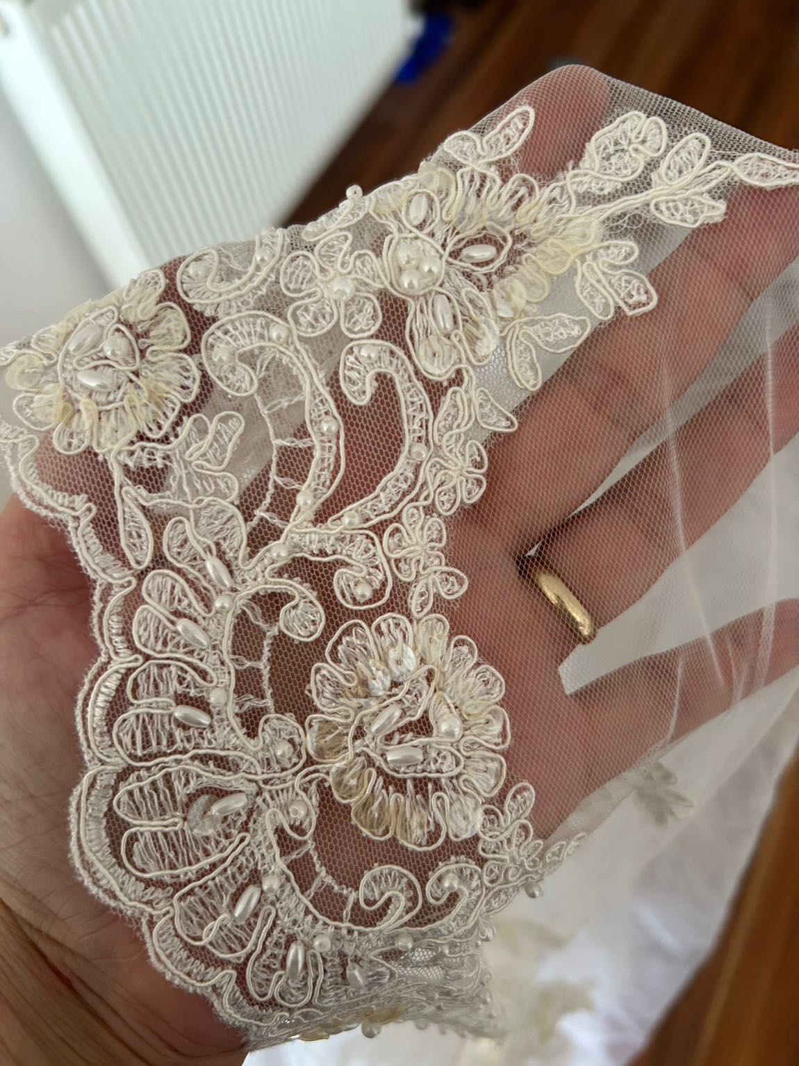 Pronovias Tül İşlemeli Gelin Duvağı — görsel 5/5