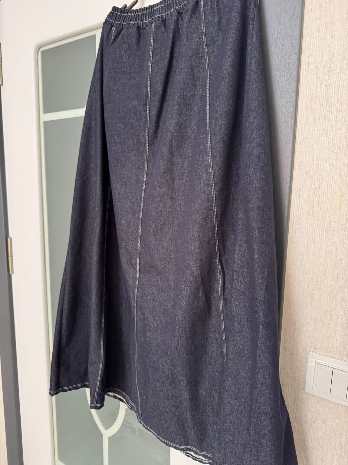 Kot Denim kadın ikili takım etek gömlek — görsel 7/8