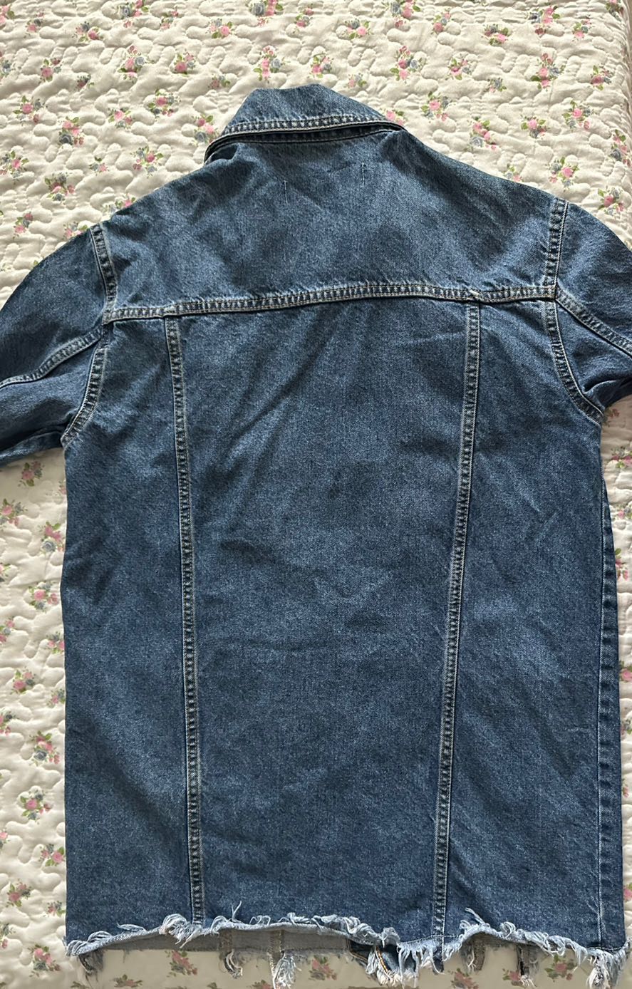 Y2k Killstar Grunge Oversize Denim Top💙 — görsel 5/7